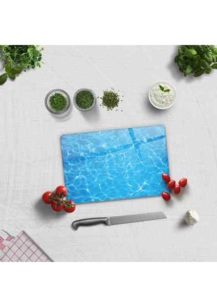 Deniz Baskılı | Cam Kesme Tahtası - Cam Kesme Tablası | 20cm x 30xm