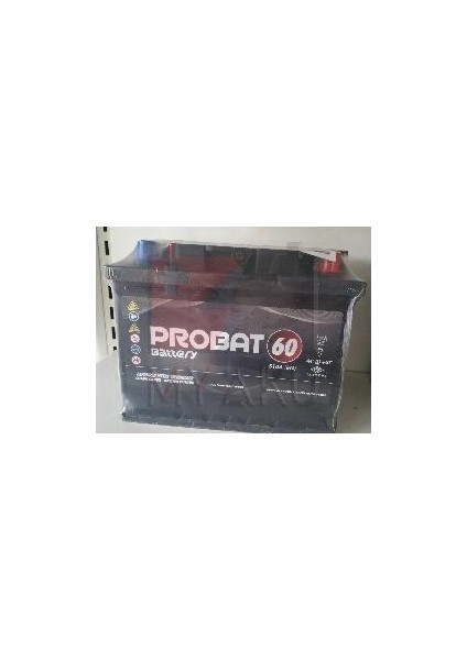 12V 60 Ah Probat 2 Yıl Garantili Otomobil Akü