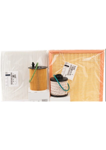 Citroen C-Elyse 1.6 Bluehdi Periyodik Yağ Bakım Filtre Seti 1610693780-9801366680-9802348680-9678792080