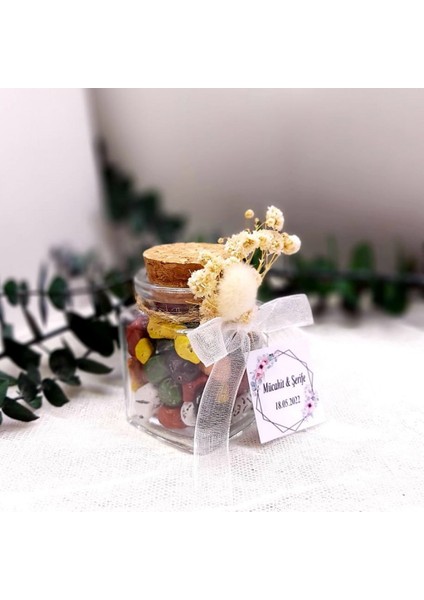 20 Adet Söz Nişan Nikah Şekeri Hediyelikleri Çam Şişe