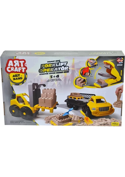 Art Craft 03744 Artstand Forklift Operatör Kum Set - Fen Toys