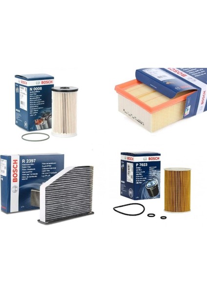 Skoda Octavia 1.6 Tdı Cay Filtre Seti Bosch Marka 03L115562-1K1819653-1K0129620D-3C0127434