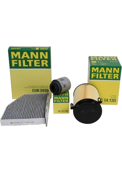 Skoda Octavia 1.4 Tsı Filtre Seti (Yakıt Hariç) Mann Marka 1K1819653-1F0129620-03C115561D