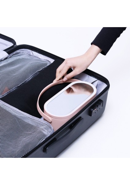LED Dokunmatik Ekran Makyaj Aynası - Pembe (Yurt Dışından)