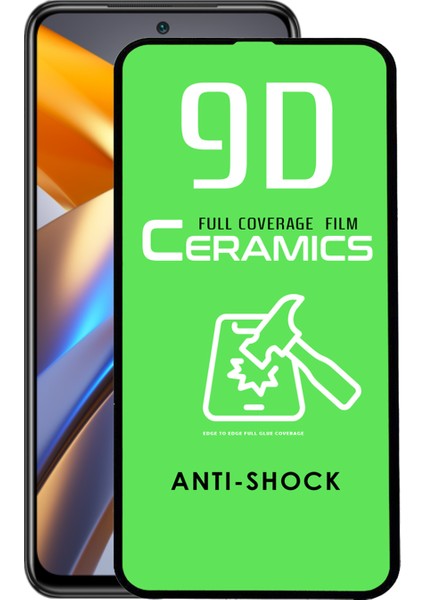 Xiaomi Redmi Poco M5S Tam Kaplayan Seramik Nano Esnek Ekran Koruyucu Cam