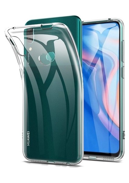 Honor 9x Lüks Silikon Kılıf + Nano Ekran Koruyucu Şeffaf (Yurt Dışından)