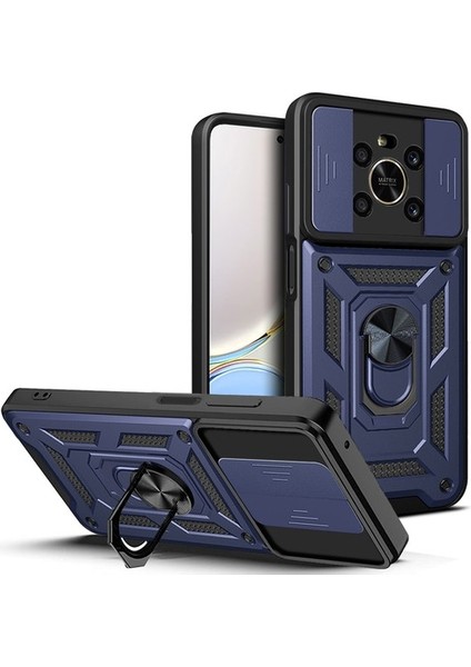 Honor X9 4g/honor X9 5g Anti-Damla Pc + Yumuşak Tpu Halka Standlı Koruyucu Kılıf (Yurt Dışından)