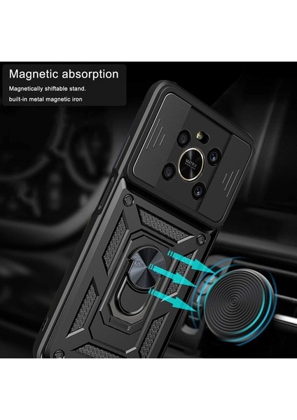 Honor X9 4g/honor X9 5g Anti-Damla Pc + Yumuşak Tpu Halka Standlı Koruyucu Kılıf (Yurt Dışından) indirimleri