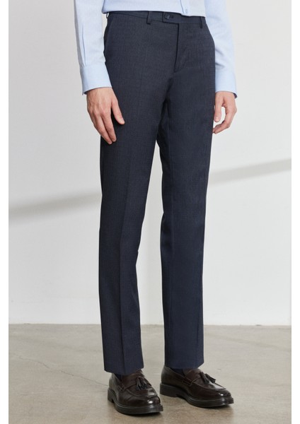 ALTINYILDIZ CLASSICS Erkek Lacivert Ekstra Slim Fit Dar Kesim Kırlangıç Yaka Yelekli Takım Elbise indirimleri