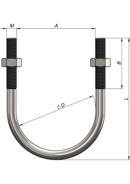 3/4'' U Bolt fiyatları