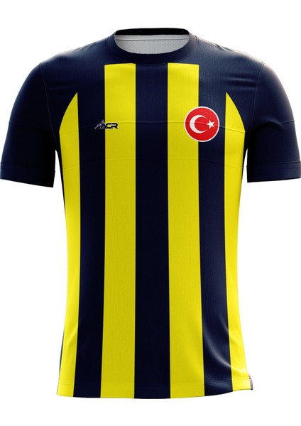 Kişiye Özel Futbol Forması, Hediyelik Forma Tek Üst Klasik Çubuklu Modeli