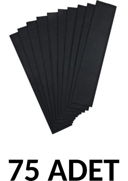 Siyah Renk Krapon Kağıdı 75 Adet 50 x 200 cm