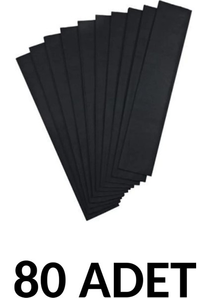 Siyah Renk Krapon Kağıdı 80 Adet 50 x 200 cm