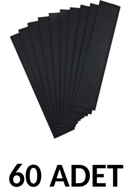 Siyah Renk Krapon Kağıdı 60 Adet 50 x 200 cm