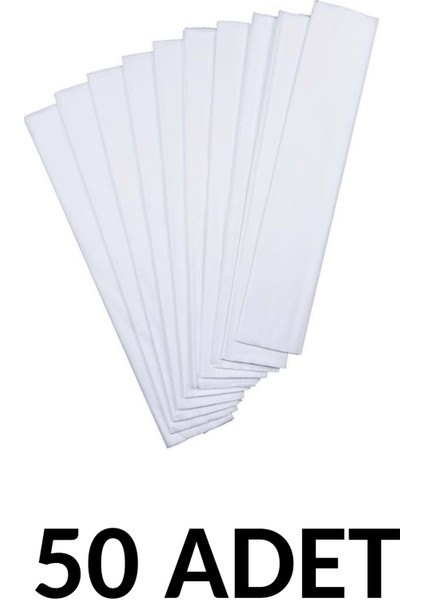 Beyaz Renk Krapon Kağıdı 50 x 200 cm