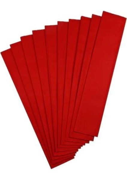 Kırmızı Renk Krapon Kağıdı 75 Adet 50 x 200 cm fiyatları