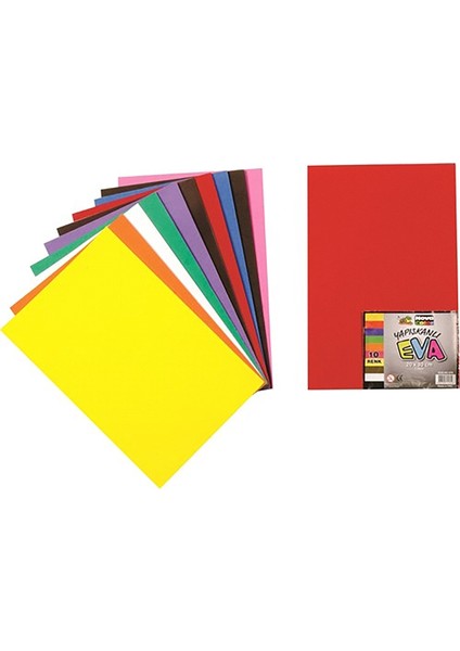 A4 Yapışkanlı Eva 50 Adet 20 x 30 cm Sarı