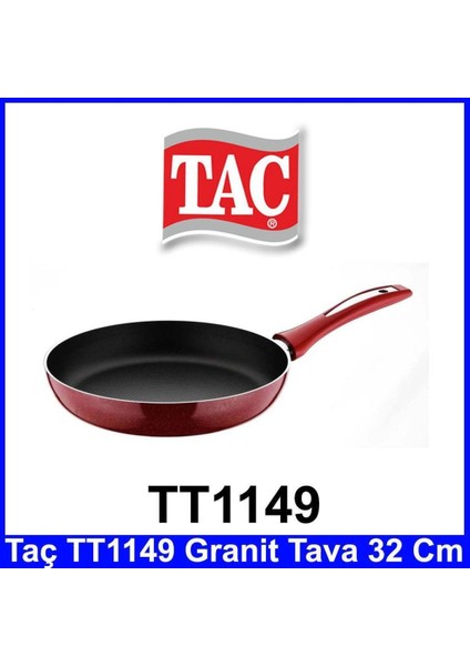 Taç TT1149 Granit Tava 32 cm Şık Tasarım Kullanışlı ve Dayanıklı Yapı