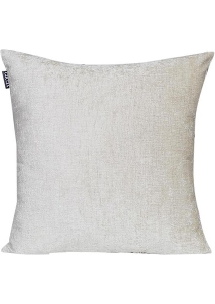 2'lı Kadife Şönil Kırlent Kılıfı Krem indirimleri