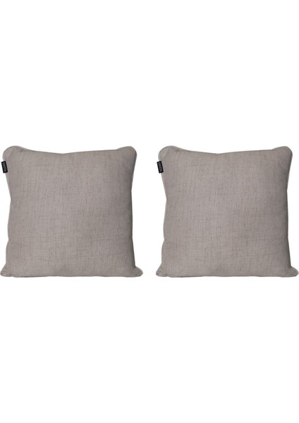 2'li Özel Tasarım Fitilli Kırlent Kılıfı Bej modelleri