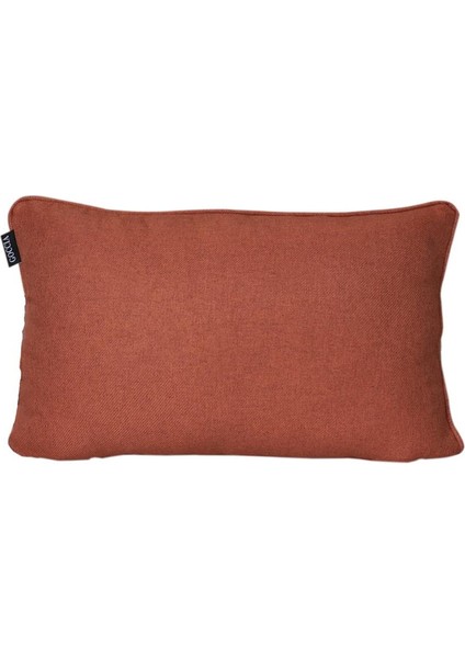 3'lü Pamuk Dokulu Dokuma Kırlent Kılıfı Kiremit modelleri