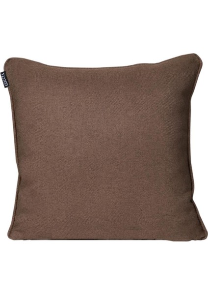 2'Li Pamuk Dokulu Dokuma Kırlent Kılıfı Kahve