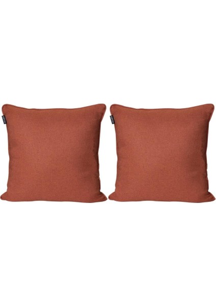 2'li Pamuk Dokulu Dokuma Kırlent Kılıfı Kiremit modelleri