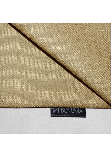 2'li Keten Görünümlü Kırlent Kılıfı Bej