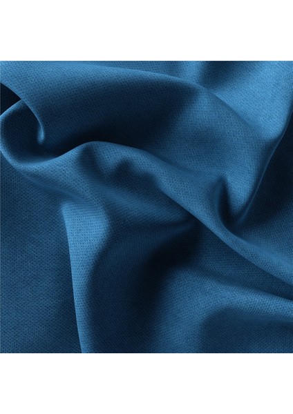 2'li Kadife Dokulu Kırlent Kılıfı Mavi