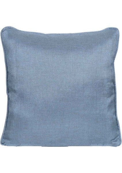 2'lı Hasır Dokulu Fitilli Çift Taraflı Kırlent Kılıfı Mavi modelleri