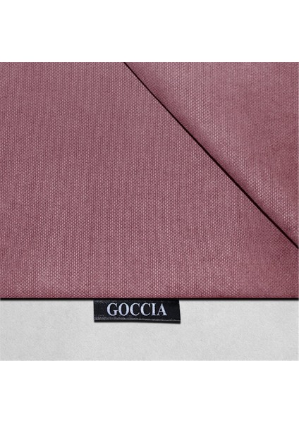 2'li Kadife Dokulu Dikdörtgen Kırlent Kılıfı Gül Kurusu