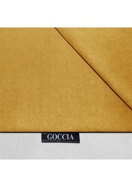 4'lü Kadife Dokulu Kırlent Kılıfı Sarı