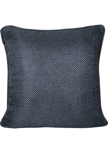 4'lü Hasır Dokulu Fitilli Çift Taraflı Kırlent Kılıfı Mavi Siyah indirimleri