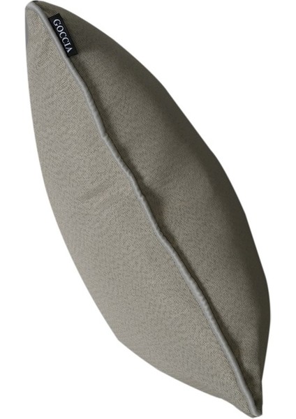 4'lü İsle Keten Görünümlü Fitilli Kırlent Kılıfı Ekru