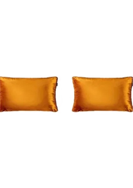 2'li Kadife Dikdörtgen Fitilli Kırlent Kılıfı Kiremit