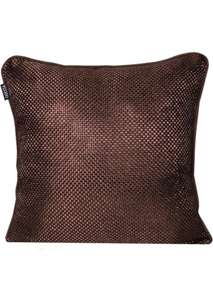 4'lü Hasır Dokulu Fitilli Çift Taraflı Kırlent Kılıfı Kahverengi fiyatları
