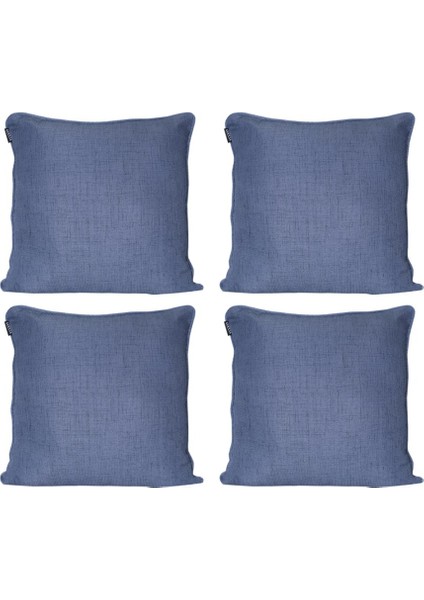 4'lü Özel Tasarım Fitilli Kırlent Kılıfı Petrol Mavi fırsatları