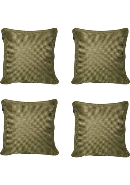 4'lü Hasır Dokulu Fitilli Çift TaraflıKırlent Kılıf Yeşil fırsatları