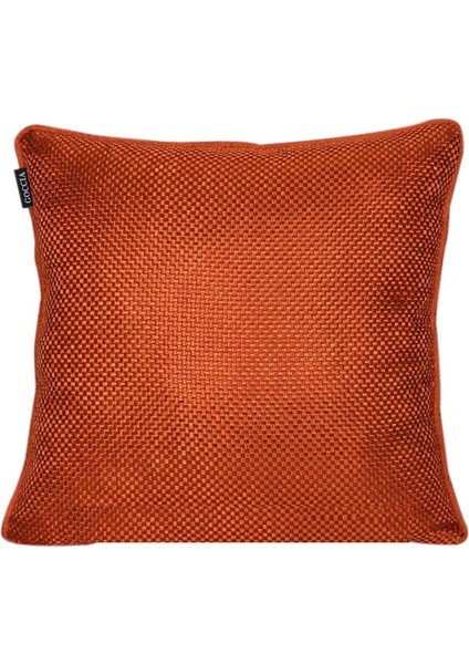 2'li Hasır Dokulu Fitilli Çift Taraflı Kırlent Kılıfı Yeşil-Turuncu