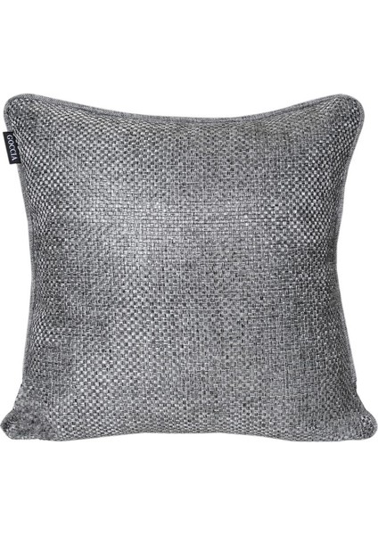 2'lı Hasır Dokulu Fitilli Çift Taraflı Kırlent Kılıfı Koyu Gri fiyatları