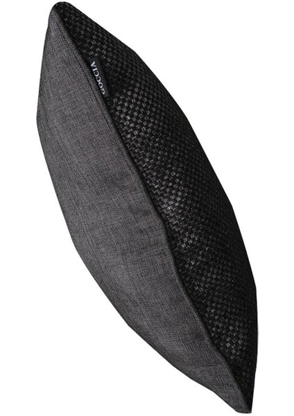 2'lı Hasır Dokulu Fitilli Çift Taraflı Kırlent Kılıfı Antrasit fiyatları