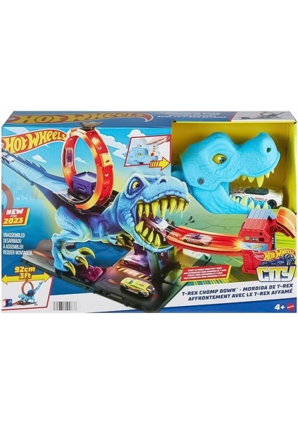 Hot Wheels HKX42 Hot Wheels Dinozor ile Mücadele Oyun Seti