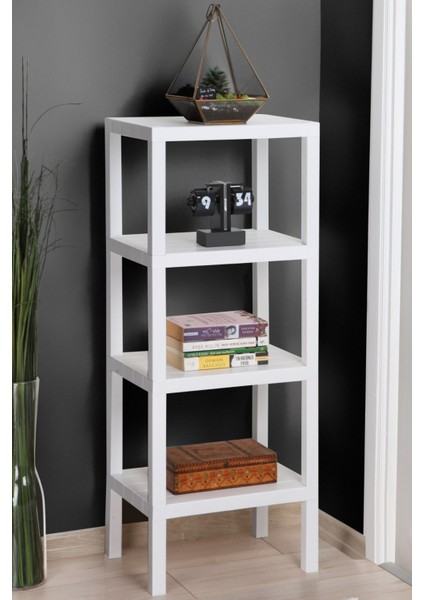 4 Katlı Plastik Raf Ünitesi Mutfak Rafı Banyo Rafı Balkon Rafı Banyo Düzenleyici