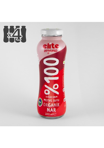 Elite Organic %100 Nar Suyu 200 ml