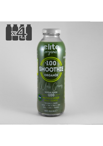 Elite Organic Smoothie Well Greens 414 ml