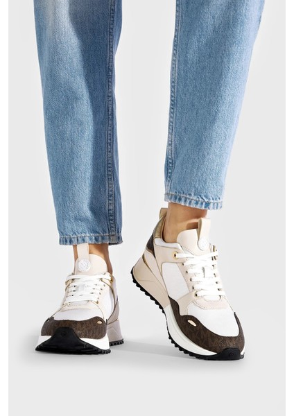 Logolu Deri Sneaker Ayakkabı Bayan Ayakkabı 43F1THFS1B 085