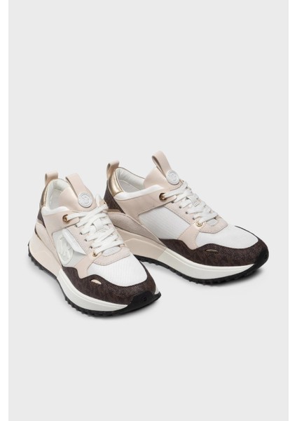 Logolu Deri Sneaker Ayakkabı Bayan Ayakkabı 43F1THFS1B 085