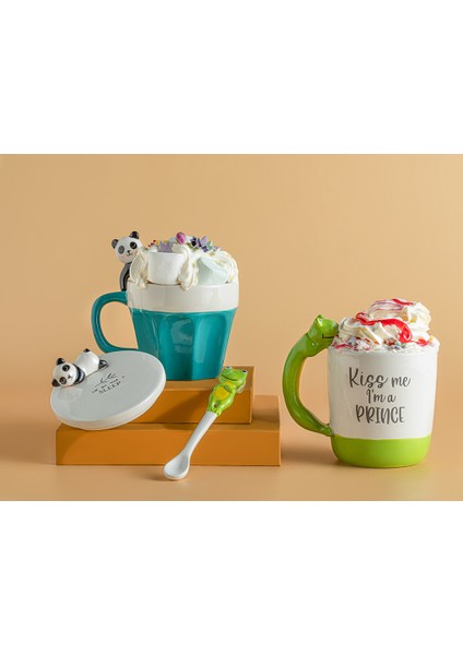 English Home Popsy Frog Dolomit Kupa 490 ml Yeşil