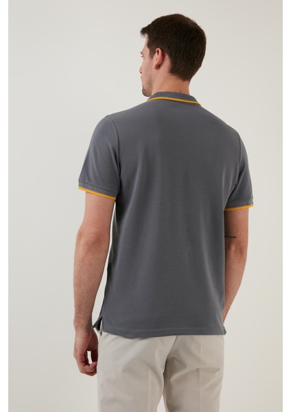 % 100 Pamuk Düğmeli Polo T Shirt Erkek POLO 5902118