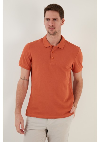 % 100 Pamuk Düğmeli Polo T Shirt Erkek Polo 5902127